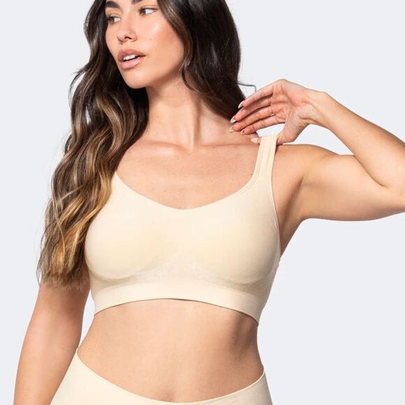 UNDEROUTFIT THE COMFORT SHAPING BRA LIFT STRIPE COFFEE 3XL NWT in packaging - Picture 2 of 6